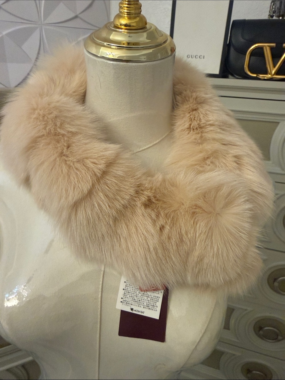 Japanese fox fur scarf clip on. NWT - Picture 3 of 12